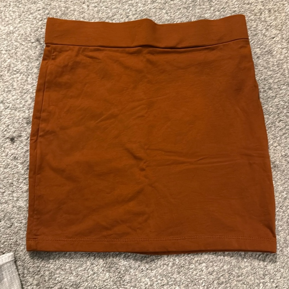 Forever 21 fitted cotton mini skirt